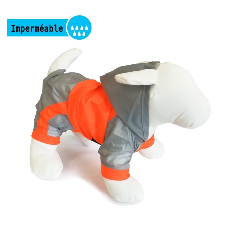 Harnais pour chien et chiot orange fluo Puppia