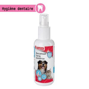 Dentifrice en spray Buccafresh  pour l'entretien des dents du chien et chat | BEAPHAR