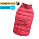 Manteau imperméable rose WOOF WOOF | Bouledogue et Carlin : Taille:SM - Dos 33/35 cm.  Poitrine 56/58 cm.