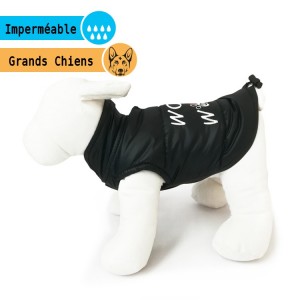 Manteau doudoune noir WOOF WOOF  | Grands chiens