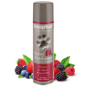 Spray déodorant parfum fruits rouge |Chien et chiot | BEAPHAR