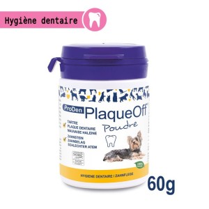 Poudre Plaque Off pour chien et chat pour lutter contre le tartre et la plaque dentaire | ProDen