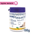 Poudre Plaque Off pour chien et chat pour lutter contre le tartre et la plaque dentaire | ProDen : Contenance:180 g