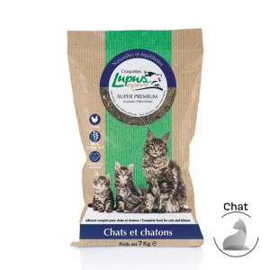 Croquettes naturelles pour chat et chaton | LUPUS EXPERT