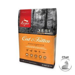 Croquettes sans céréales pour chat et chaton | ORIJEN Cat & Kitten