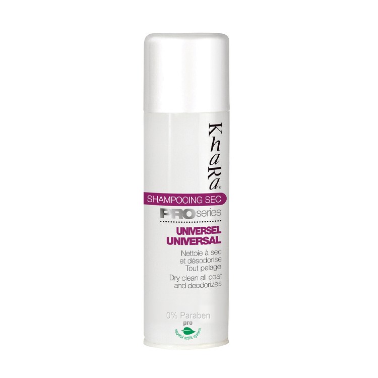 Spray Shampoing Sec Universel Sans Rincage Khara Chien Et Chat 300 Ml