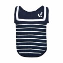 Pinkaholic CORDELIA Navy | T-shirt marinière : Taille:S - Cou 16/23 cm. Poitrail 25/30 cm. Dos 25 cm.