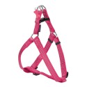 Harnais pour chien en nylon avec surpiqûres réfléchissantes | BOBBY SAFE Fushia : Taille:XS - Poitrine de 25 à 37 cm x 10 mm