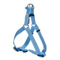 Harnais pour chien en nylon avec surpiqûres réfléchissantes | BOBBY SAFE Bleu : Taille:XS - Poitrine de 25 à 37 cm x 10 mm