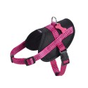 Harnais pour chien en nylon avec surpiqûres réfléchissantes EASY | BOBBY Fushia : Taille:XXS - Cou de 25 à 35 cm. Poitrine de 27 à 34 cm.