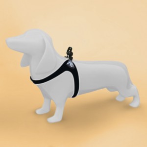 Harnais confort TRE PONTI pour chien avec cordon de serrage | Noir