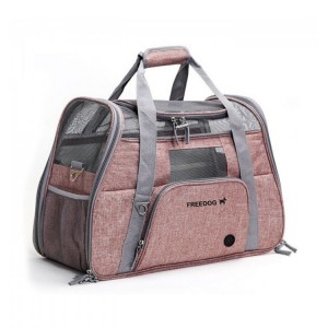 Sac de transport chien et chat CROSSWORLD | Marron rosé