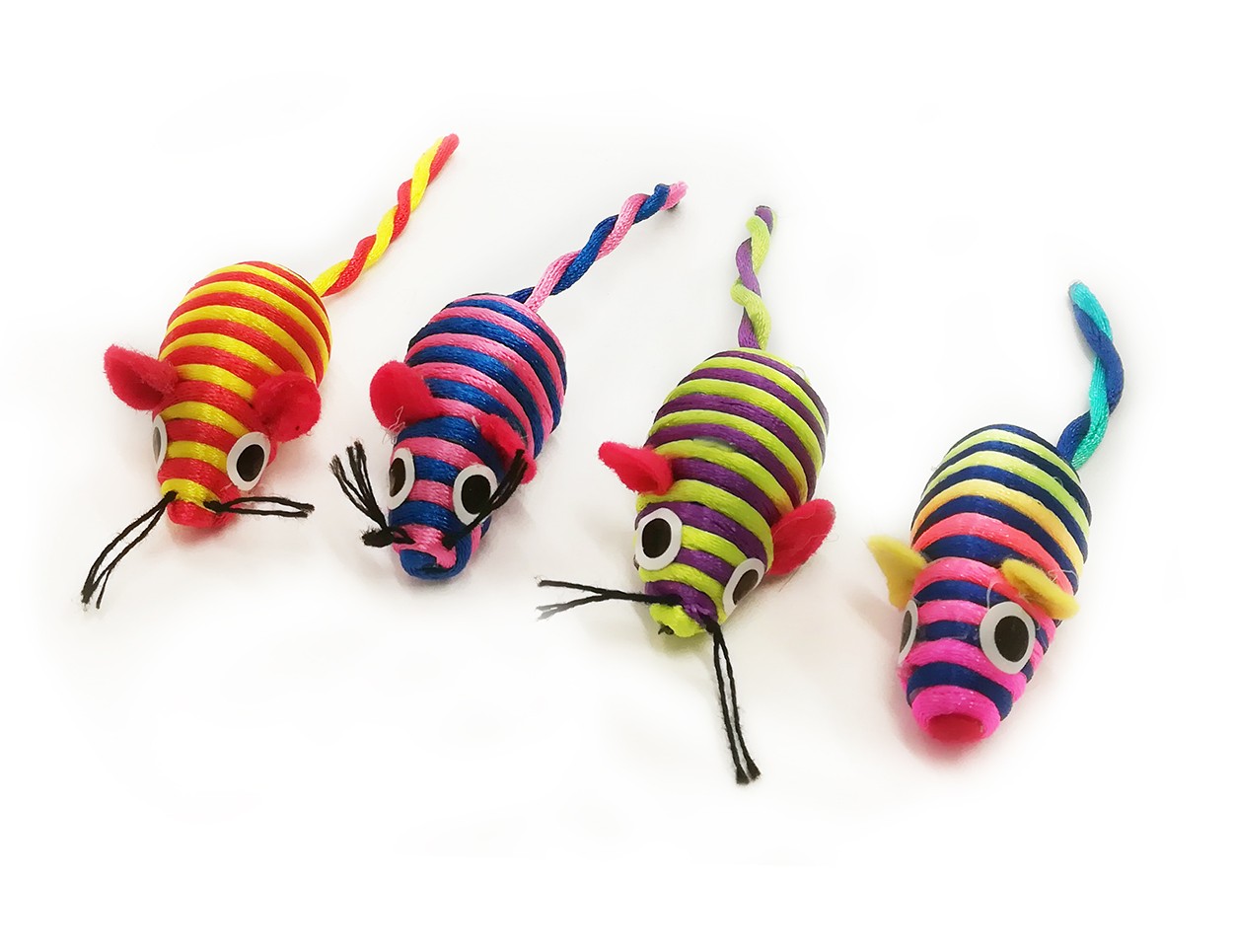 Jouet Souris Multicolore Avec Herbe Aux Chats Jouet Souris Multicolore Avec Herbe Aux Chats