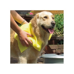 Serviette hyper absorbante pour sécher rapidement le pelage de votre chien