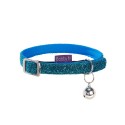 Collier chat en nylon pailleté | BOBBY DISCO : Couleur:Bleu