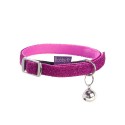 Collier chat en nylon pailleté | BOBBY DISCO : Couleur:Fuchsia