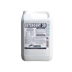 Détergent désinfectant surodorant 3D nettoie, désinfecte et désodorise toutes les surfaces.
