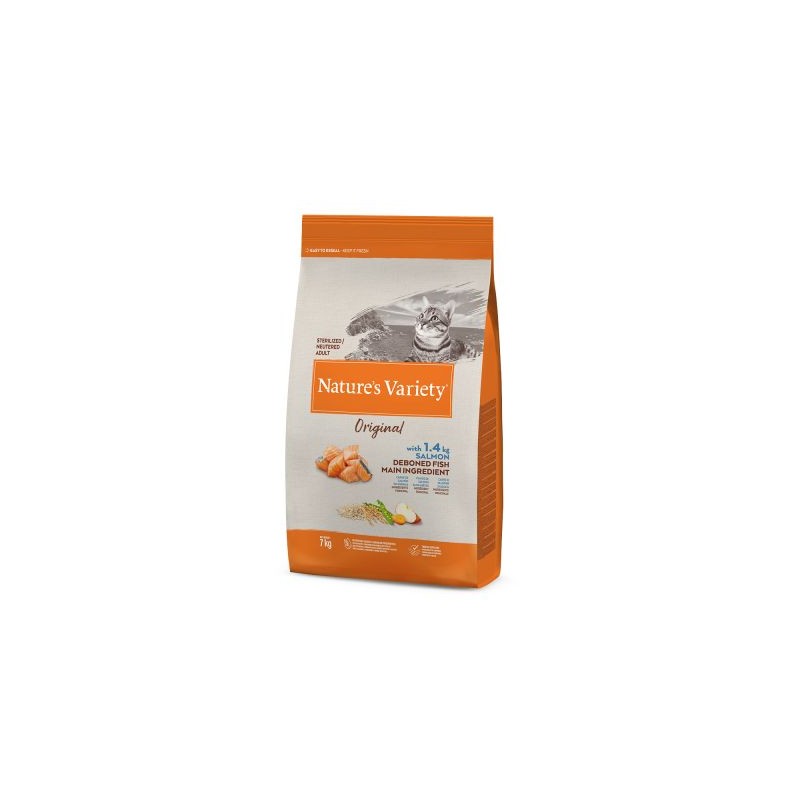 Croquettes Chats Original Sterilised Saumon - Nature's Variety - Animania Croquettes Chats Original Sterilised Saumon - Nature's Variety - Animania