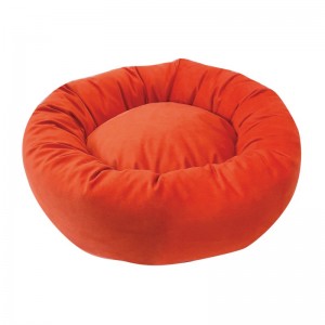 Panier rond velours orange