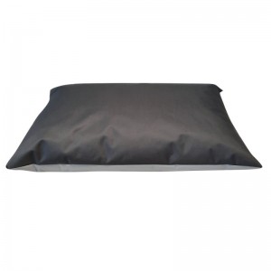 Coussin imperméable rectangulaire anthracite/gris clair