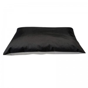 Coussin imperméable rectangulaire noir/gris clair