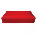 Matelas imperméable rectangulaire rouge : Dimension:80 x 50 x h.15 cm