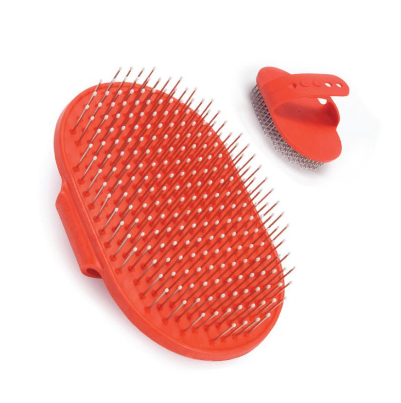 Brosse Ovale En Caoutchouc Pour Eliminer Les Poils Morts Et Masser Votre Chien Ou Votre Chat