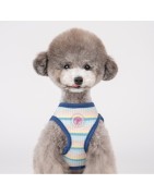 Pinkaholic MAIRE| Harnais chien rayé | BLEU