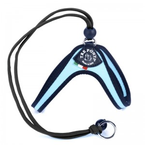 Harnais confort TRE PONTI pour chien avec cordon de serrage | Bleu