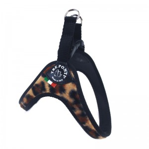 TRE PONTI harnais FOURRURE LEOPARD avec boucle