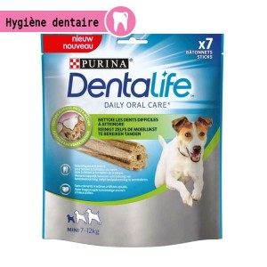 DentaLife PURINA | Friandise à mâcher Sticks dentaires au poulet | Chien et chiot 7 à 12 kg