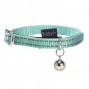 Collier chats réfléchissant nylon avec grelot | BOBBY : Couleur:Turquoise