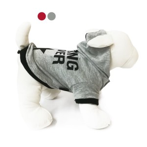 Sweat à capuche Racing Fever gris pour petit chien