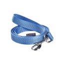 Laisse pour chien en nylon bleu réfléchissante | BOBBY SAFE : Taille:XS