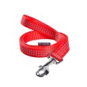 Laisse pour chien en nylon avec surpiqûres réfléchissantes | BOBBY SAFE Rouge : Taille:XS