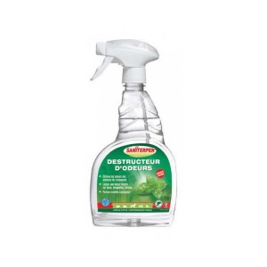 Spray destructeur d’odeurs Saniterpen et élimine les salissures. 750 ml.