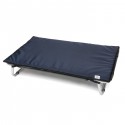 Coussin imperméable réversible pour lit pliant | Bleu/Gris : Dimension:50 x 80 cm