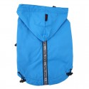 Imperméable respirant BASE JUMPER bleu| PUPPIA : Taille PUPPIA:S. Cou 22/23 cm, Poitrail 32/34 cm, Dos 17/19 cm