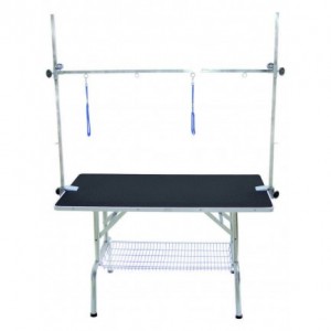 Table pliante avec potence doubles et sangles