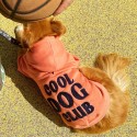 Sweat à capuche "COOL DOG CLUB" Rose | BANDIT : Couleur:Rose clair, Taille:XS - Dos : 22 cm