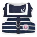 Harnais veste pour chien CORDELIA - PINKAHOLIC navy : Couleur:Bleu Marine, Taille:S. Cou 19 à 23 cm. Poitrail 29 à 33 cm