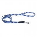 Laisse pour chien Tre Ponti classique | Camouflage nylon : Couleur:Bleu