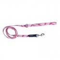 Laisse pour chien Tre Ponti classique | Camouflage nylon : Couleur:Rose