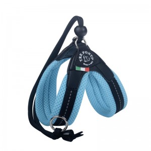 Harnais confort pour chien TRE PONTI Pastel avec cordon | Bleu clair