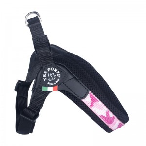 Harnais pour chien TRE PONTI Penny camouflage | Confort et réglable | Rose