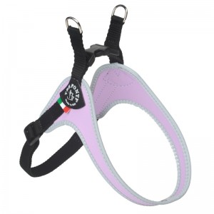 Harnais ajustable TRE PONTI Pastel pour chien avec clip | Mauve