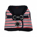 Harnais veste navy Seaman | Puppia : Couleur:Bleu Marine, Taille:S. Cou 26 cm, Poitrail 30/32 cm