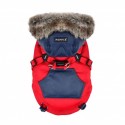 Manteau Orson rouge avec harnais intégré | Puppia : Taille PUPPIA:S - Dos 17/19 cm, Poitrail 32/34 cm, Cou 22/23 cm