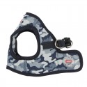 Harnais veste pour chien | PUPPIA | Camouflage bleu : Taille:S. Cou 21 cm, Poitrail 31 cm