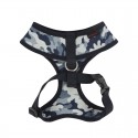 Harnais réglable pour chien | Puppia BOBBY | Camouflage bleu : Taille PUPPIA:S - Cou 26 cm, Poitrail 32/44 cm